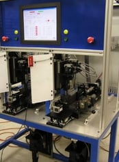 Custom designed mechanical test stand for hydraulic door closer 