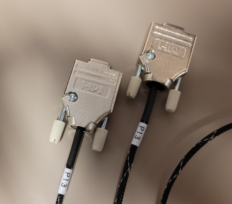 7591 DB9 cable top with wiring