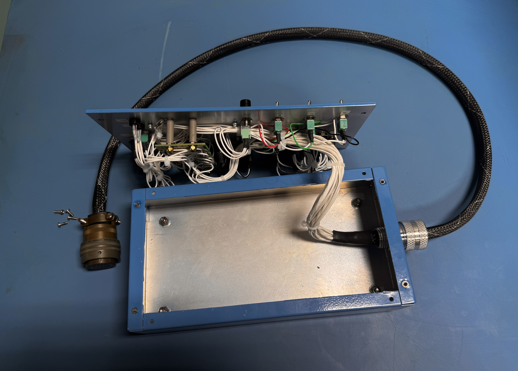 7684 front view wiring with cable