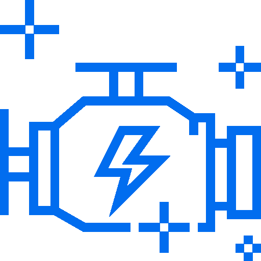 blue engine icon