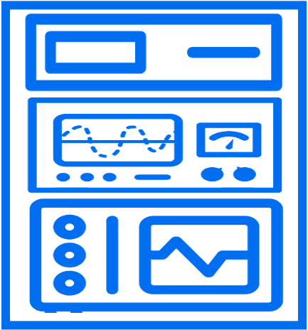 blue test system icon