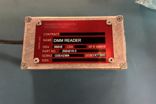 DMM reader for aerospace testing