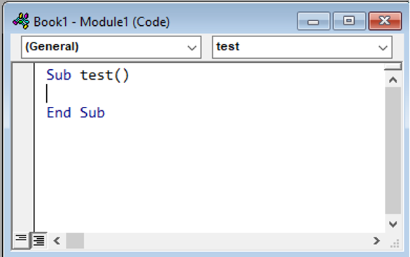 Visual Basic Code Module