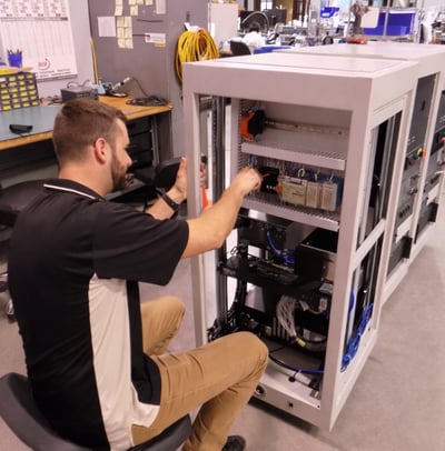 Ron working on an assembly