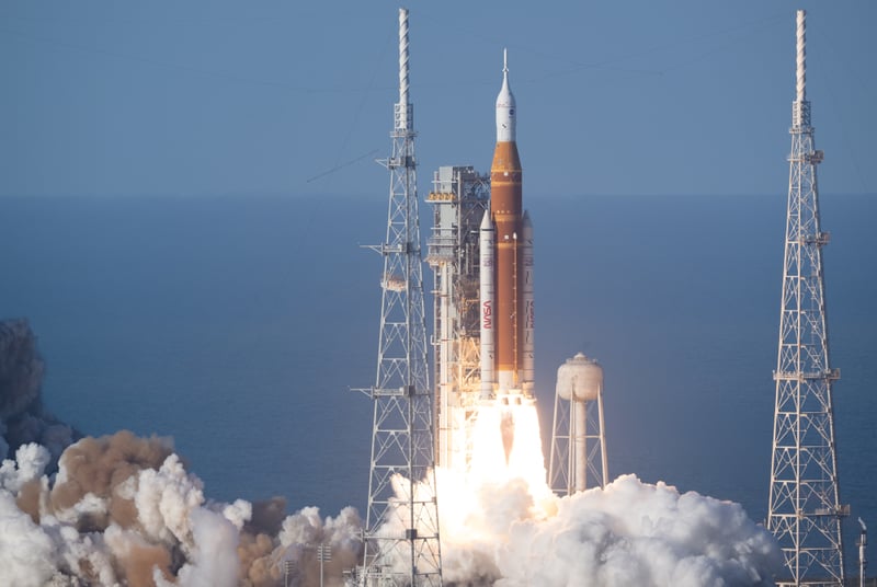 Artemis II space launch - photo courtesy NASA (Joel Kowsky)