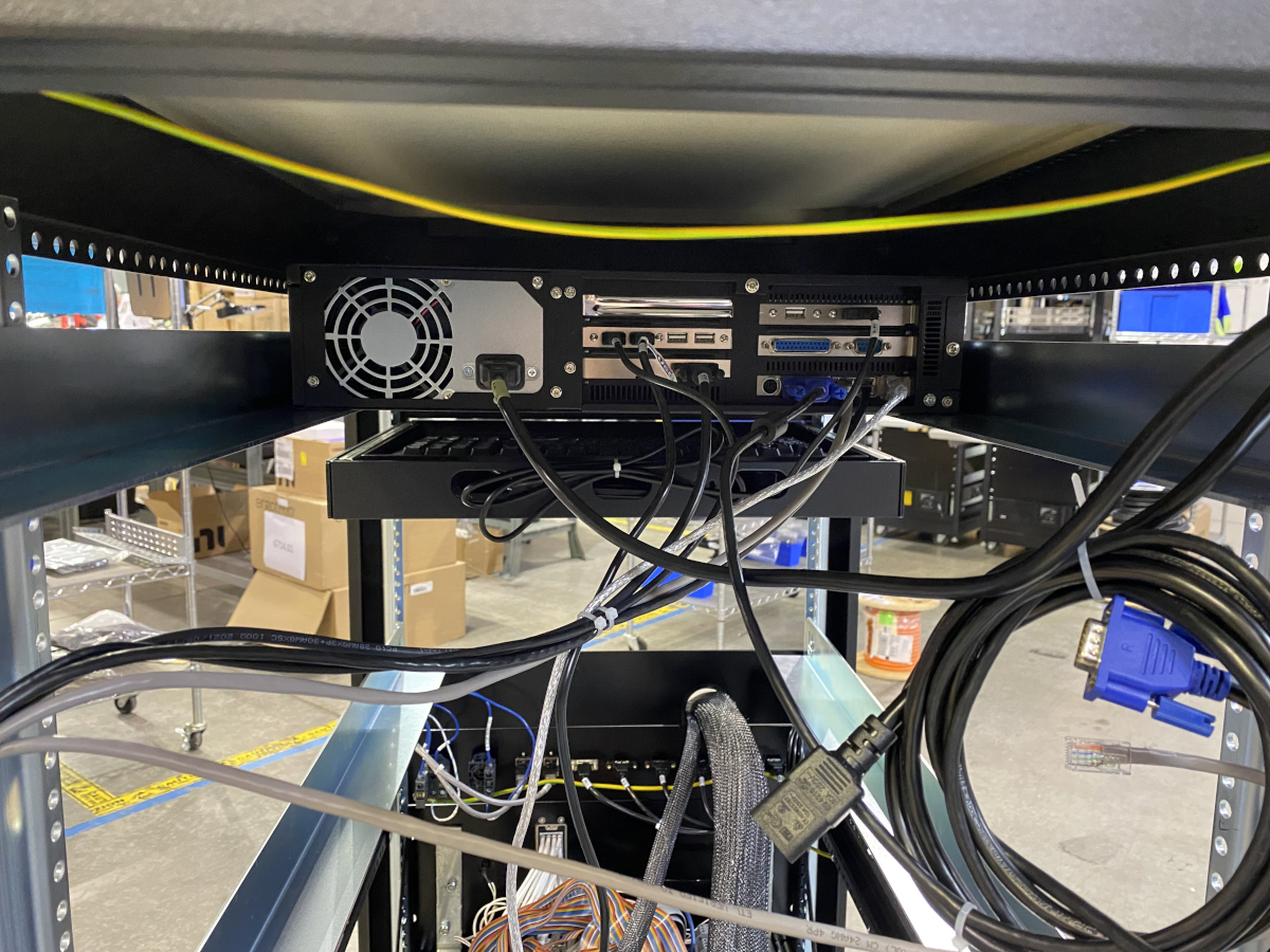 build-to-print cabinet interior with wiring